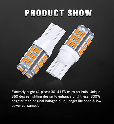 T10 921 194 168 LED Bulbs Warm White 20 (20 Count)