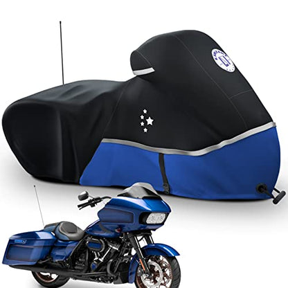 Motorcycle Cover 420D Heavy Duty Storage for Touring Models Harley Davidson Road King