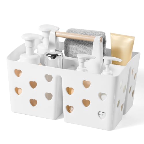 Portable Shower Caddy Plastic Shower Basket Organizer with Handle