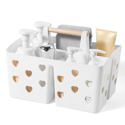 Portable Shower Caddy Plastic Shower Basket Organizer with Handle