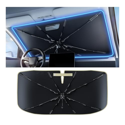 Vinyl Coating Heat Shield] Windshield Sun Shade Umbrella Custom for Nissan Kicks