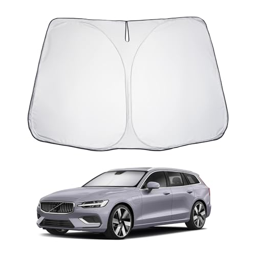 for 2019 2025 S60 V60 Windshield Sun Shade 2025 S60 V60 Windshield Sunshades Car Sun Visor Block UV Ray Front Window Sunshade