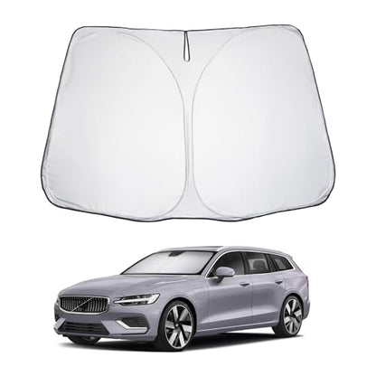 for 2019 2025 S60 V60 Windshield Sun Shade 2025 S60 V60 Windshield Sunshades Car Sun Visor Block UV Ray Front Window Sunshade