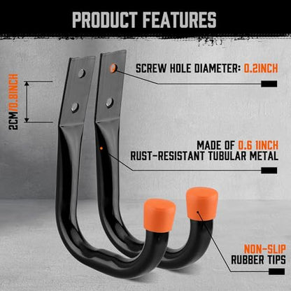 10 Pack Garage Hooks