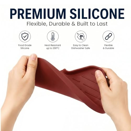 Silicone Soap Dish with Drain Spout