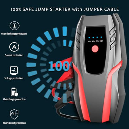 12v Auto Jump Starter Pack with Air Compressor