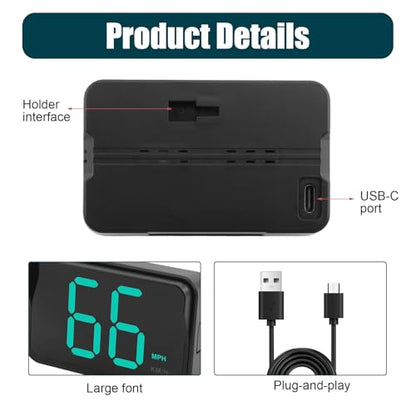 GPS Digital Speedometer for Car MPH (2 Count)
