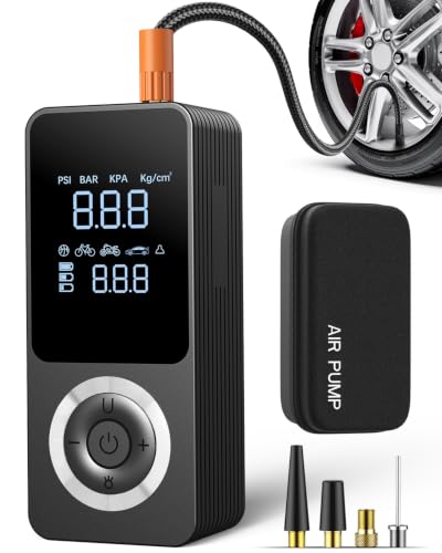 Tire Inflator Portable Air Compressor with Smart Pressure Detection
