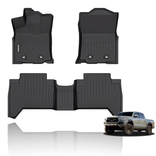 All Weather Floor Mats Fit for Toyota Tacoma Double Cab 2018