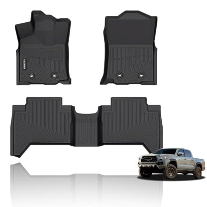 All Weather Floor Mats Fit for Toyota Tacoma Double Cab 2018