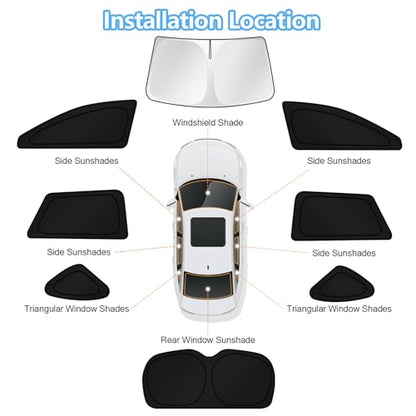 Car Window Shades for Subaru Outback Wagon 2015 (8 Count)