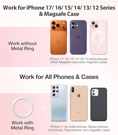 for MagSafe Car Mount [Upgraded Strongest Magnet Power] Magnetic Phone Holder for Car Vent 360 Adjustable Magnetic Car Phone Holder Mount for iPhone 15 14 13 12 Pro Max Plus Mini
