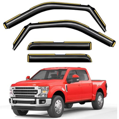 Window Rain Guards for Ford F150 2015 (4 Count)