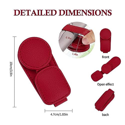 2 Pack Sunglasses Holder for Car Visor