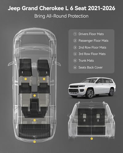 Floor Mats & Cargo Liner & Seatback Mats Jeep Grand Cherokee L 2021