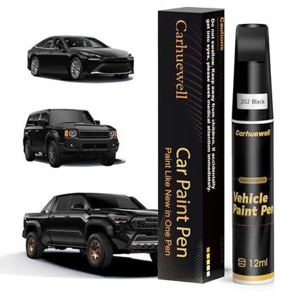 202 Black Touch Up Paint Compatible with Toyota