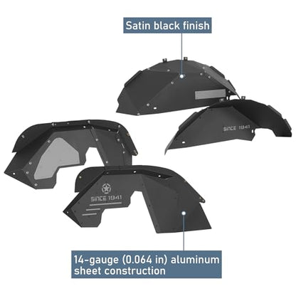 Wrangler JK Aluminum Inner Fender Liners for 2007 (4 Count)