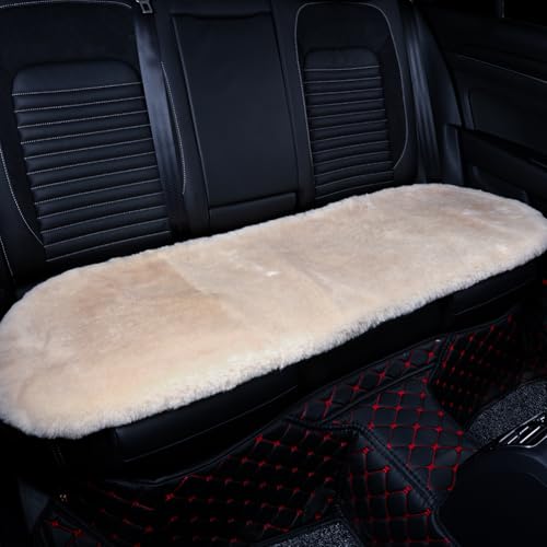 Genuine Sheepskin Car Rear Seat Cover for Fuzzy Fur Wool Cushion