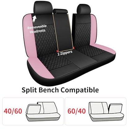Faux Leather Full Set Car Seat Covers