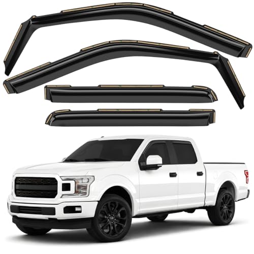 Window Deflectors Smoke Tinted in (4 Count)