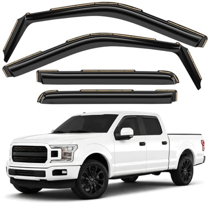 Window Deflectors Smoke Tinted in (4 Count)