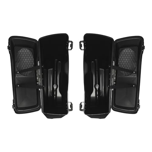 Motorcycle Saddlebags 5" Stretched Extended Hard Saddle Bags W (2 Count)