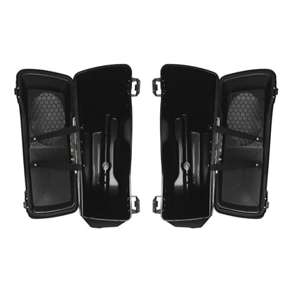 Motorcycle Saddlebags 5" Stretched Extended Hard Saddle Bags W (2 Count)