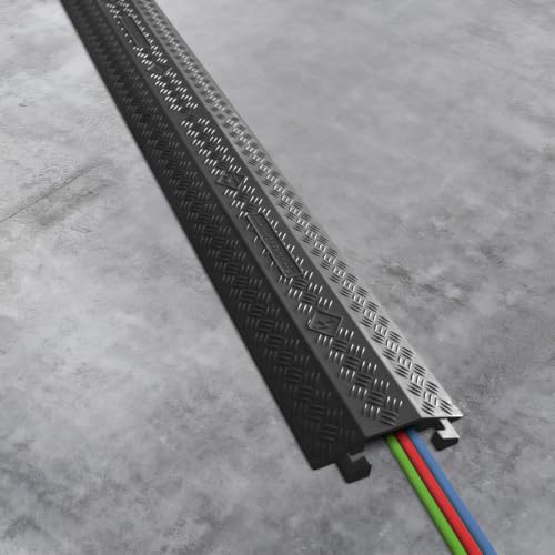 2 Pack 40" Rubber Floor Cable Cover (2 Count)