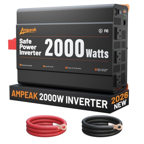 2000W Power Inverter 12V DC to 110V AC