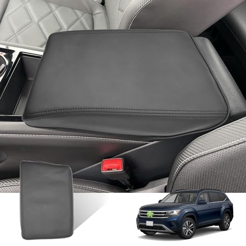 2026 Atlas Cross Sport Armrest Cover for Volkswagen Atlas 2026 Accessories Center Console Cover 2024 Atlas Armrest Cover Protector Compatible with 2024 2025 2026 VW Volkswagen Atlas Cross Sport