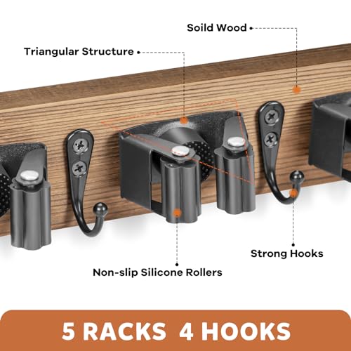 Broom Holder Wall Mount