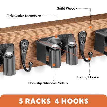 Broom Holder Wall Mount