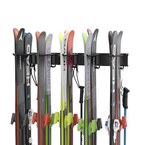 Ski Rack Wall Mounted Ski Storage Rack