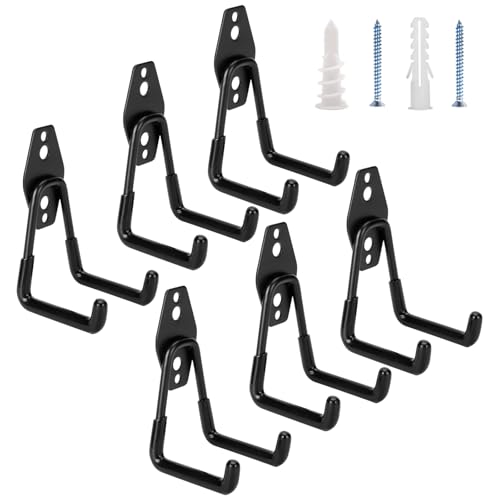6 Pack Garage Hooks Heavy Duty (6 Count)