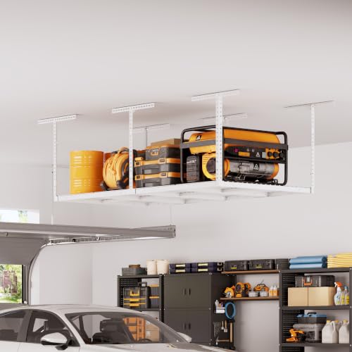 4x8ft Overhead Ceiling Garage Storage Rack
