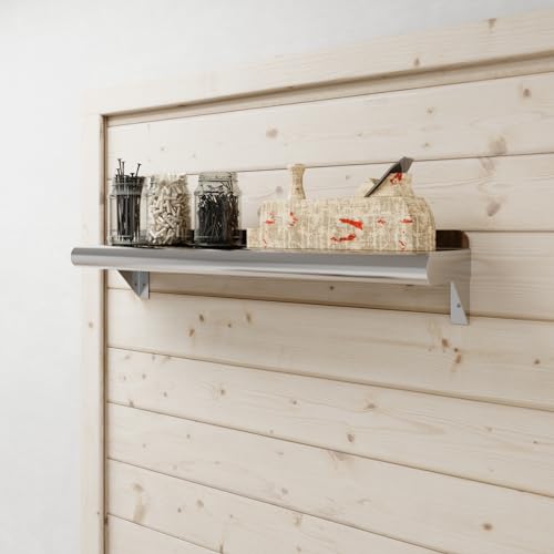 6 in. x 24 in. Stainless Steel Wall Mount Shelf