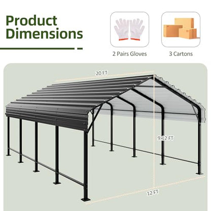 Carport 12X20 FT Metal Carports