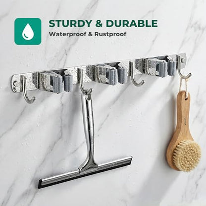 Mop and Broom Holder Wall Mount