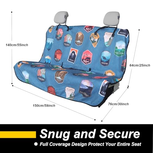 Back Seat Cover for Car Trucks Van SUV Jeep
