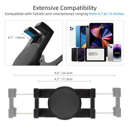 Dual Suction Cup Tablet Holder Mount for Personal Airplane