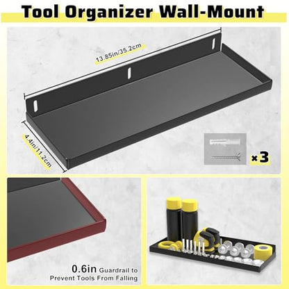 4Pcs Hand Tool Organizers Wall Mount