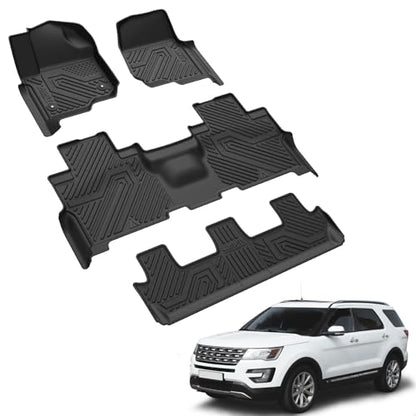 Floor Mats for Ford Expedition Max 8 Seater 2021 2022 2023 2024 (4 Count)