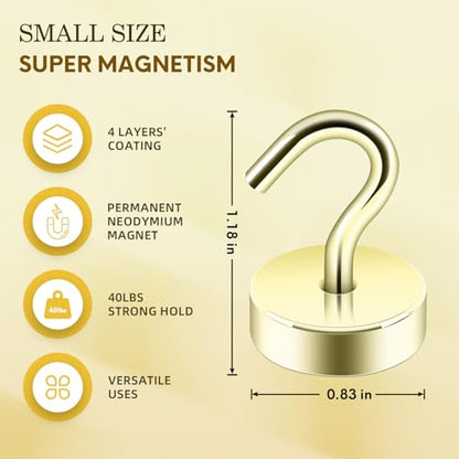 Magnetic Hooks Steel Tube Design for Cruise (10 Count)