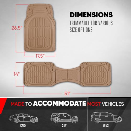 FlexTough LITE Rubber Car Mats Full Set
