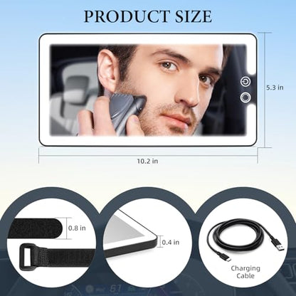 Car Visor Vanity Mirror with Light