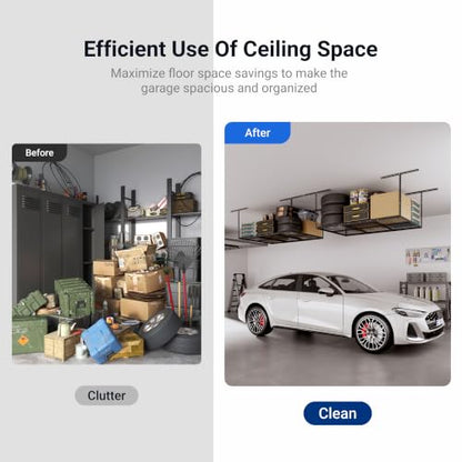 4x6 Overhead Garage Ceiling Storage Rack Organization