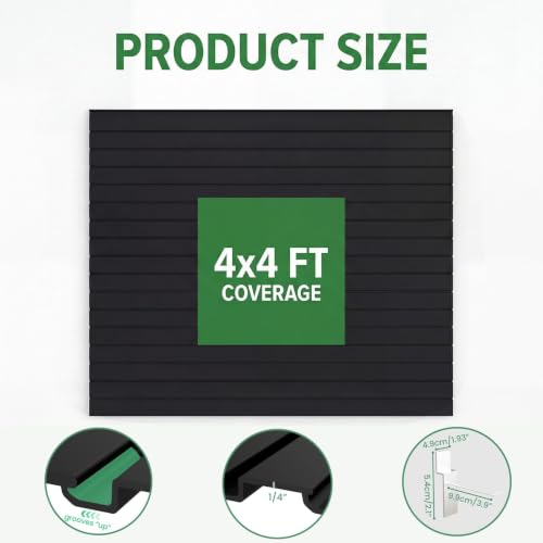 4x4 ft Slatwall Panel (4 Count)