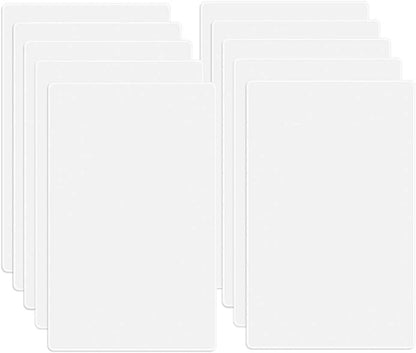 1 Gang Screwless Blank Wall Plate Cover Blank Switch Outlet Electrical Faceplate for Light Switch (10 Count)