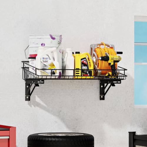 Large Folding Garage Shelf (2 Count)