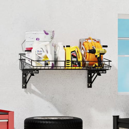 Large Folding Garage Shelf (2 Count)